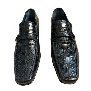 Salvatore Ferragamo Crocodile Loafers 64VF 18074 Q15